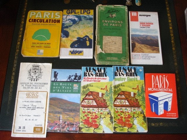 Landkaarten Frankrijk en Italië, serie voor weinig!, Gelezen, Frankrijk, Diverse auteurs, Ophalen of Verzenden