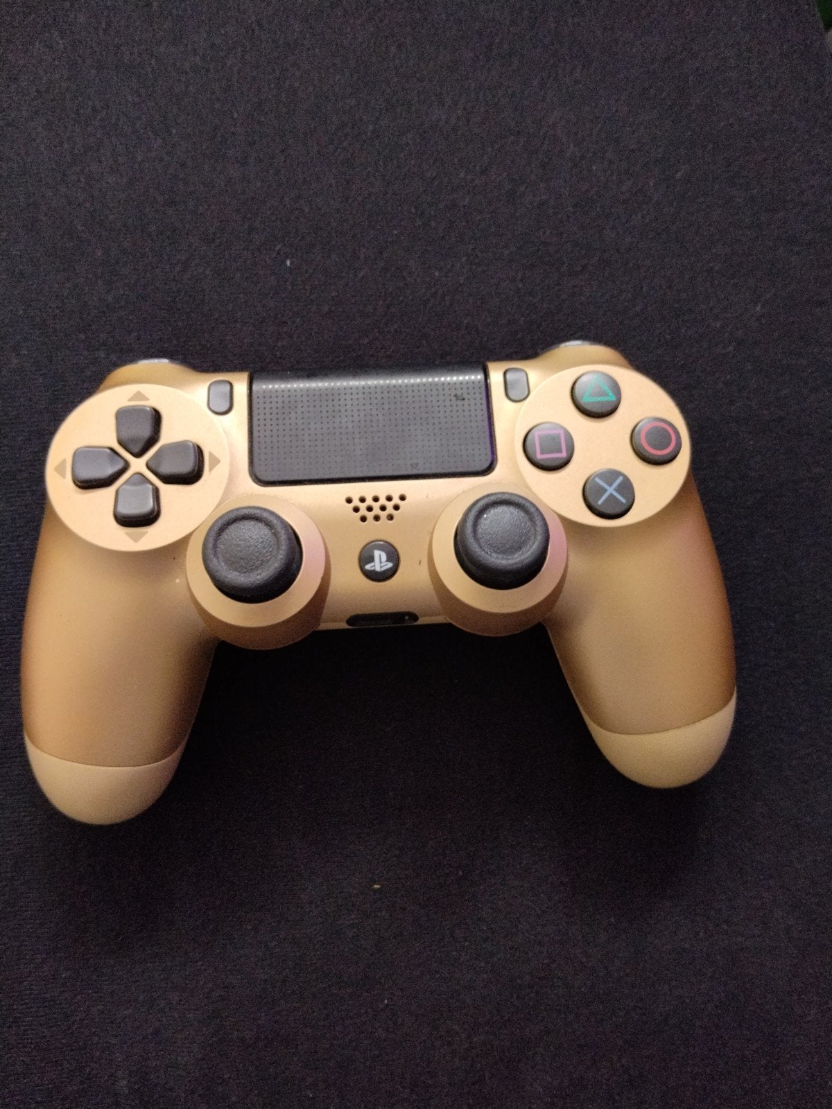 Gouden PlayStation 4 Controller - Draadloos, Ophalen of Verzenden, Zo goed als nieuw, Controller, PlayStation 4