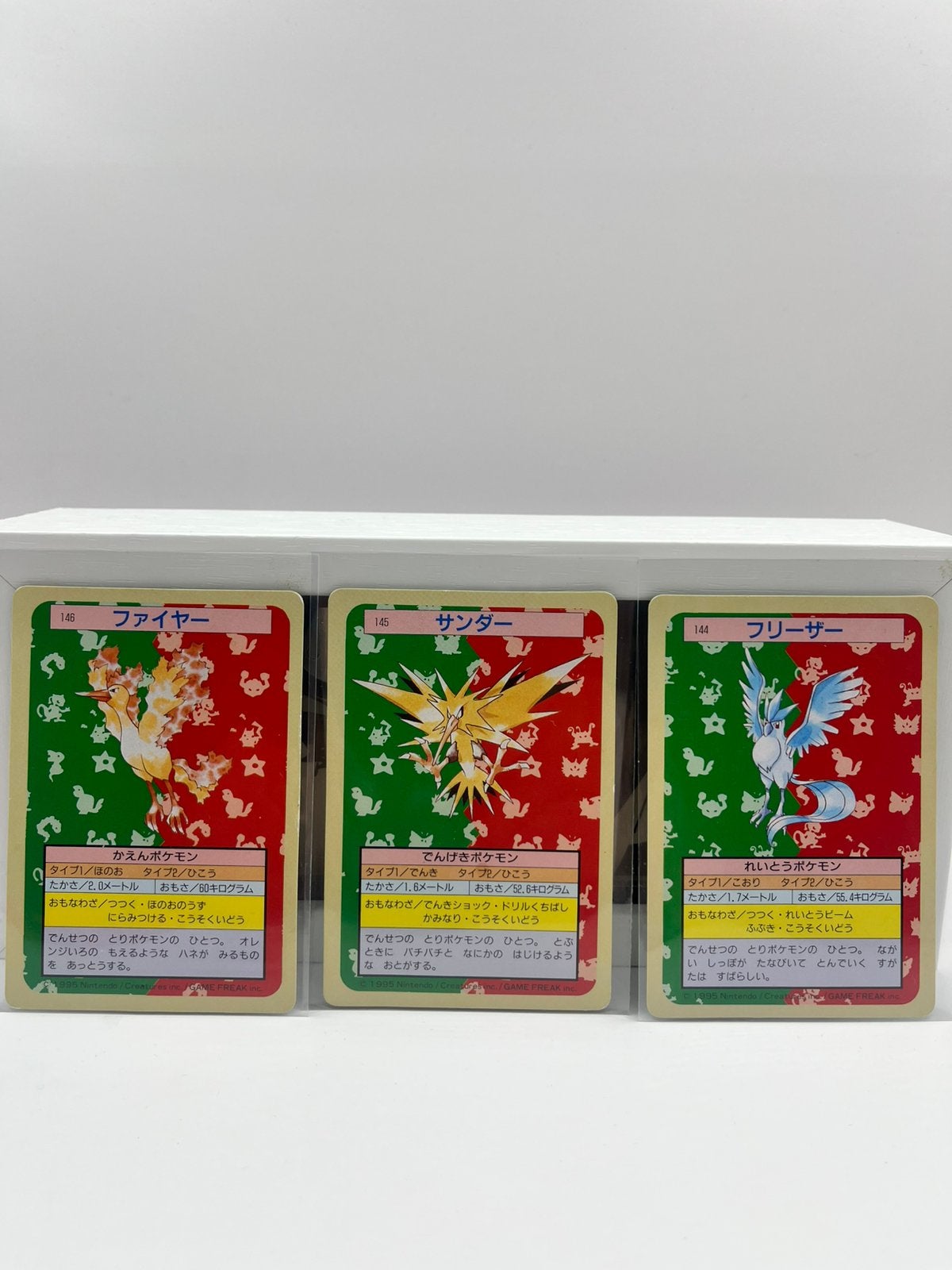 pokemon cards Articuno Zapdos Moltres, Ophalen of Verzenden, Gebruikt, Meerdere kaarten, Foil