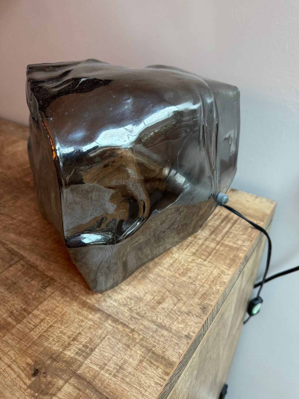 3x tafel/dressiors lampen ijsblok, Dimbaar, Gebruikt, Overige merken, Overige stijlen