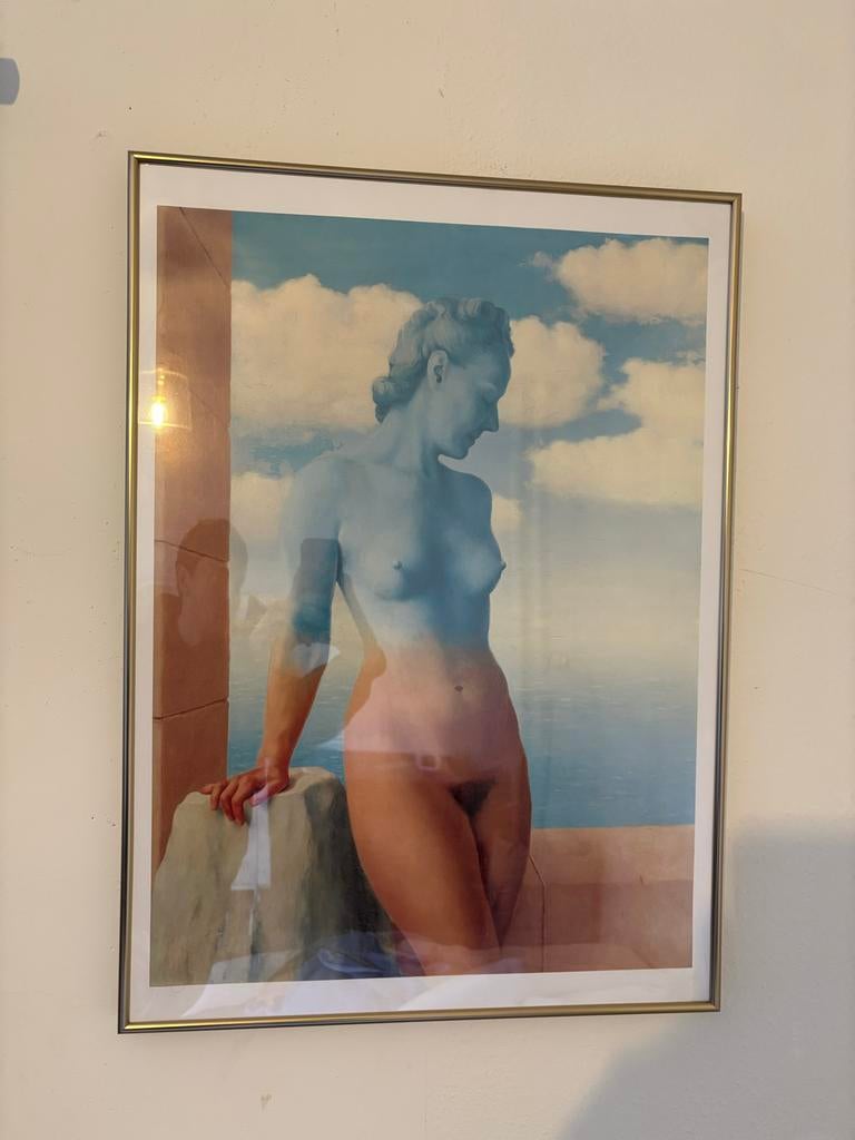 Gouden lijst 70x50 cm, Ophalen, Minder dan 50 cm, 50 tot 75 cm, Metaal of Aluminium