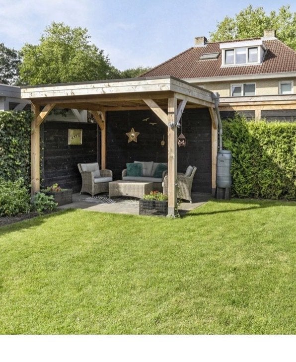 Overkapping met achterwand, Tuin en Terras, Overkappingen, Ophalen, Gebruikt, Veranda