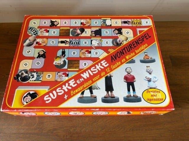 Suske en Wiske Avonturenspel - Compleet met beeldjes, Drie of vier spelers, Ophalen of Verzenden, Gebruikt