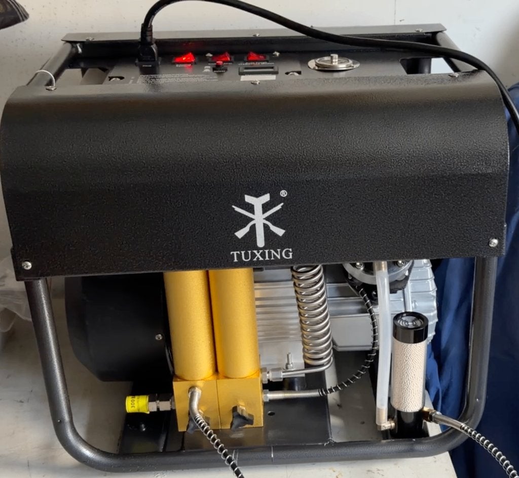 TUXING TXEDT032 4500Psi 300Bar PCP Compressor Duikfles, Sport en Fitness, Schietsport-accessoires, Ophalen, Zo goed als nieuw
