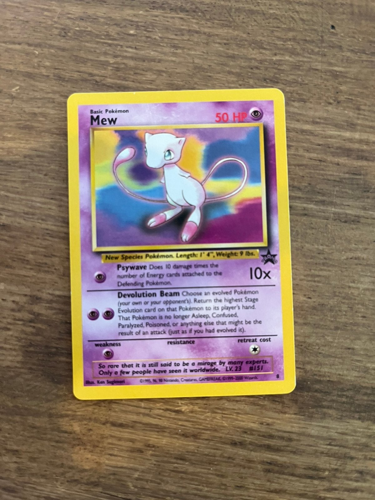 Mew #8 Wizards Promo, Hobby en Vrije tijd, Ophalen of Verzenden, Zo goed als nieuw, Losse kaart
