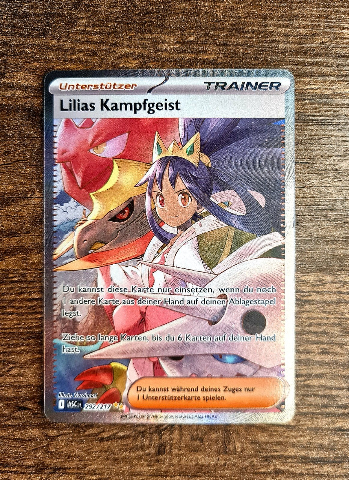 iris's fighting spirit 292/217 pokemon kaart, Ophalen of Verzenden, Zo goed als nieuw