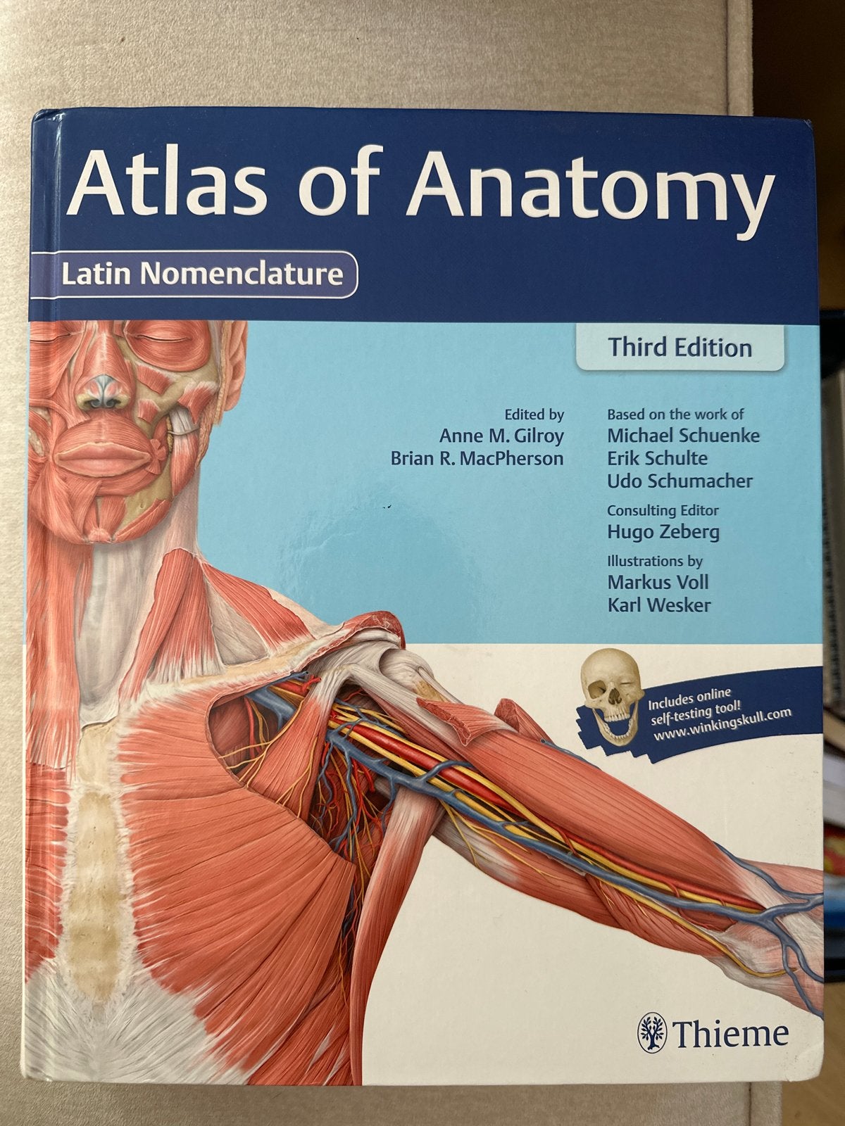 Atlas of Anatomy - Thieme (Derde Editie), Boeken, Ophalen of Verzenden, Beta, Zo goed als nieuw, WO