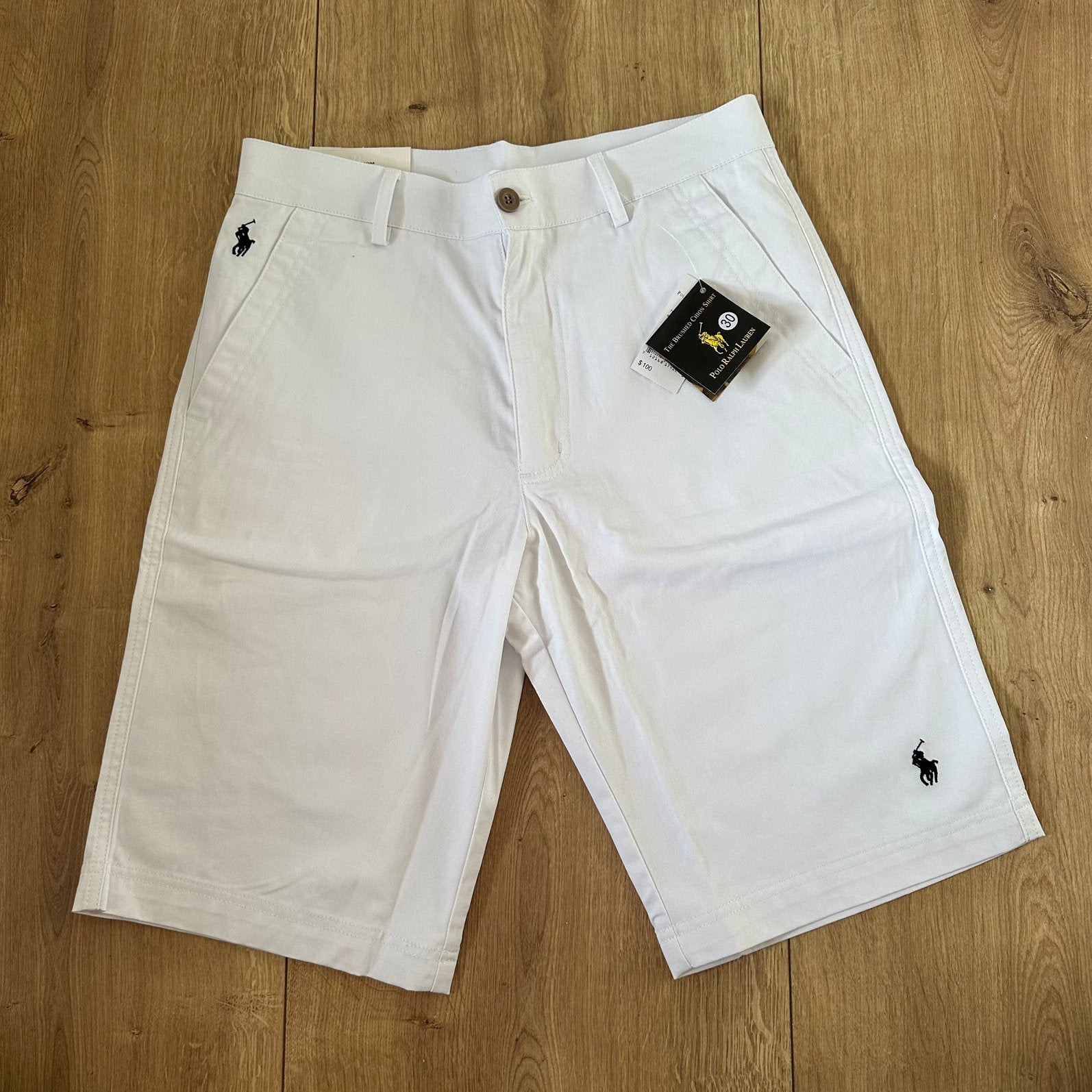 Ralph Lauren korte broek wit maat M/30, Ophalen of Verzenden, Nieuw, Maat 46 (S) of kleiner, Wit