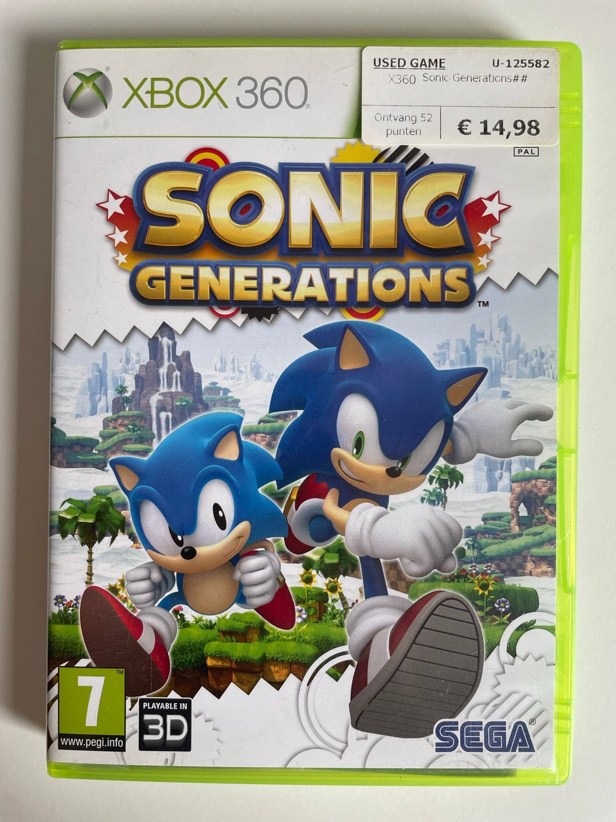 Sonic Generations - Xbox 360 - Zo goed als nieuw, 1 speler, Ophalen of Verzenden, Zo goed als nieuw, Platform