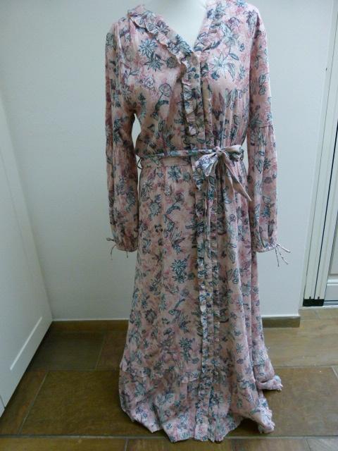 Fabienne Chapot feestelijk lang jurk XL42 Ann dress roze wit, Maat 42/44 (L), Ophalen of Verzenden, Zo goed als nieuw, Fabienne Chapot