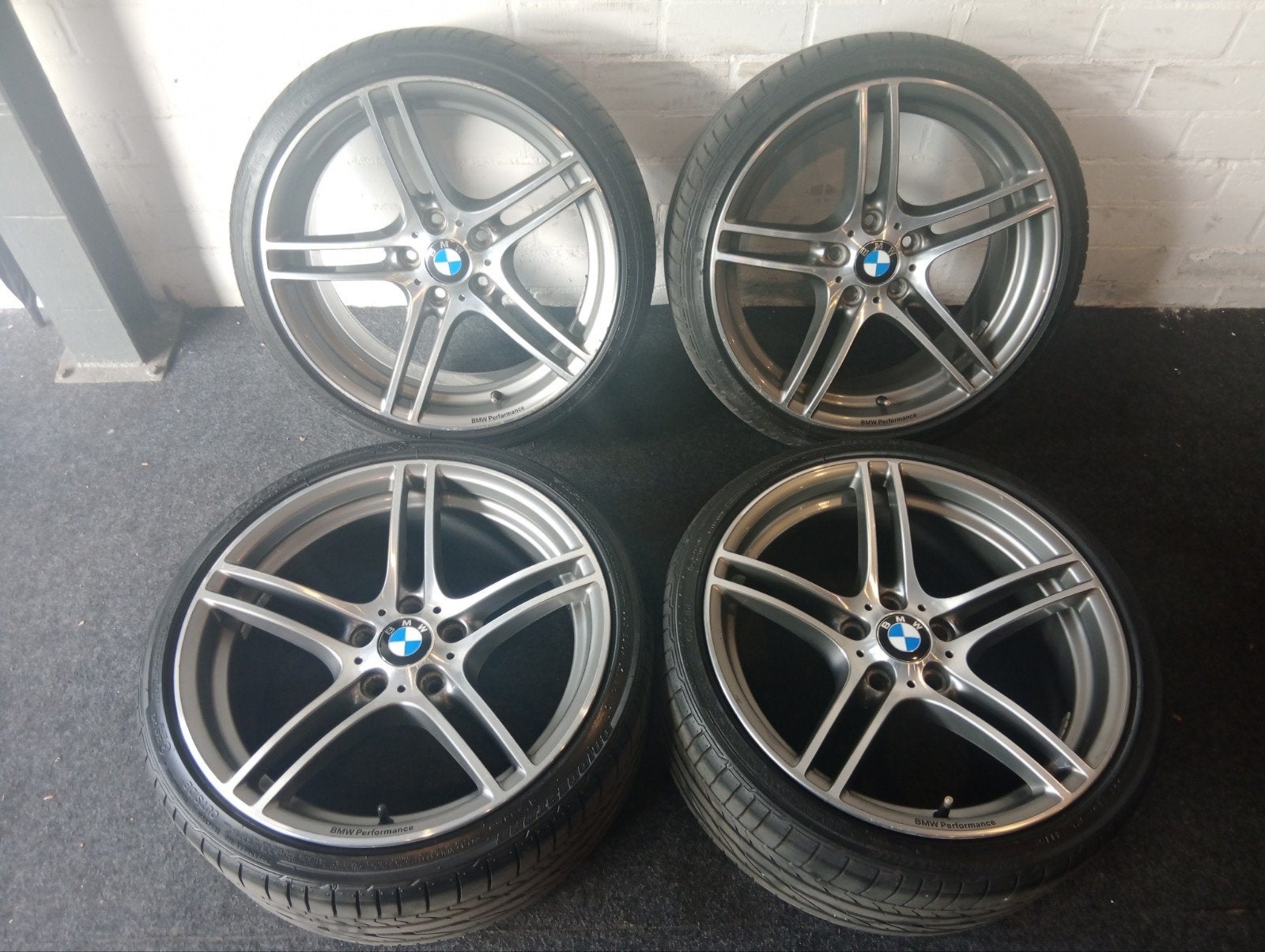 BMW 19" Styling 313 Performance Breedset velgen E87 E89 E90, Gebruikt, 255 mm, Banden en Velgen, Personenwagen