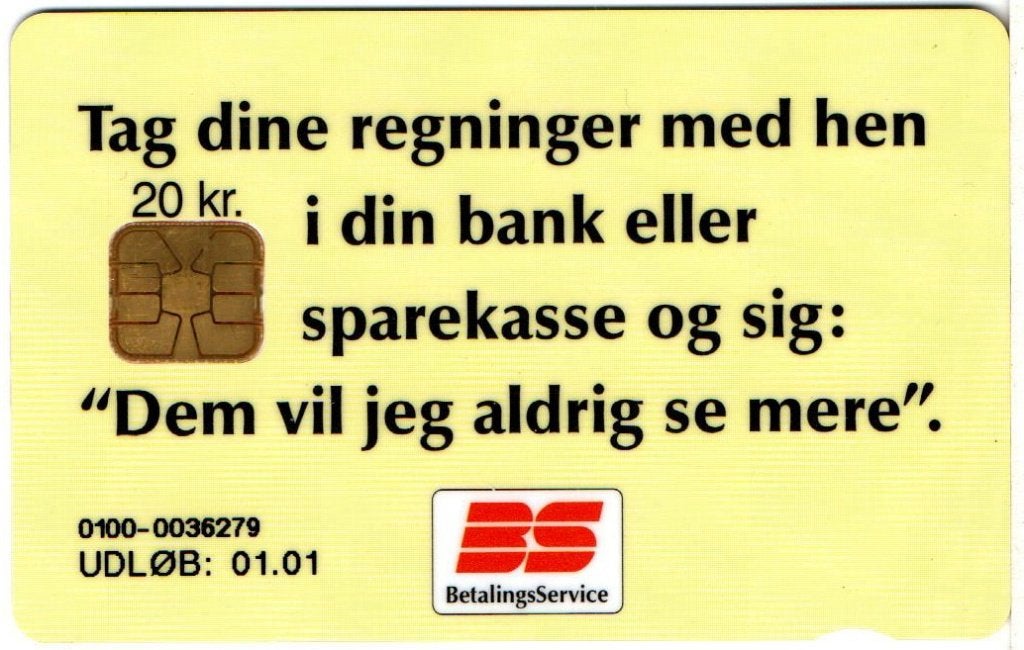 chip kaartje Danmark d, Verzamelen, Ophalen of Verzenden
