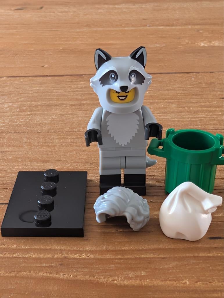 Lego Minifigures serie 22/ Raccoon Costume Fan, Lego, Nieuw, Ophalen of Verzenden, Minifiguren serie