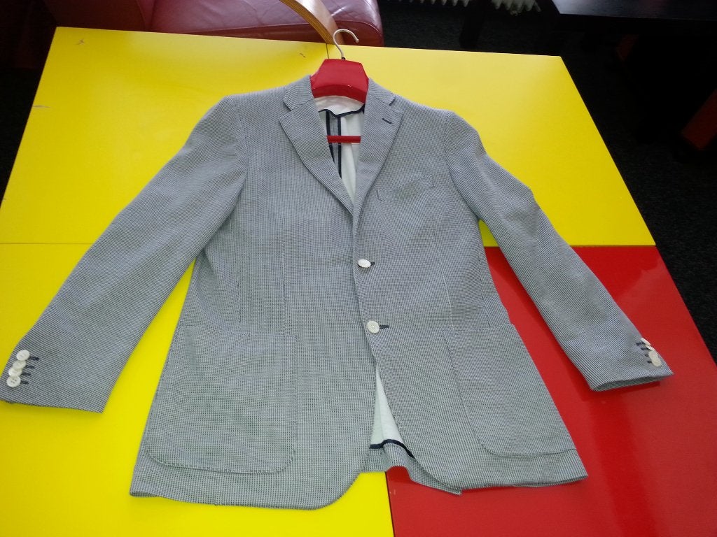 Corneliani colbert met blauw grijze kleur maat 50, Corneliani, Nieuw, Verzenden, Maat 48/50 (M)