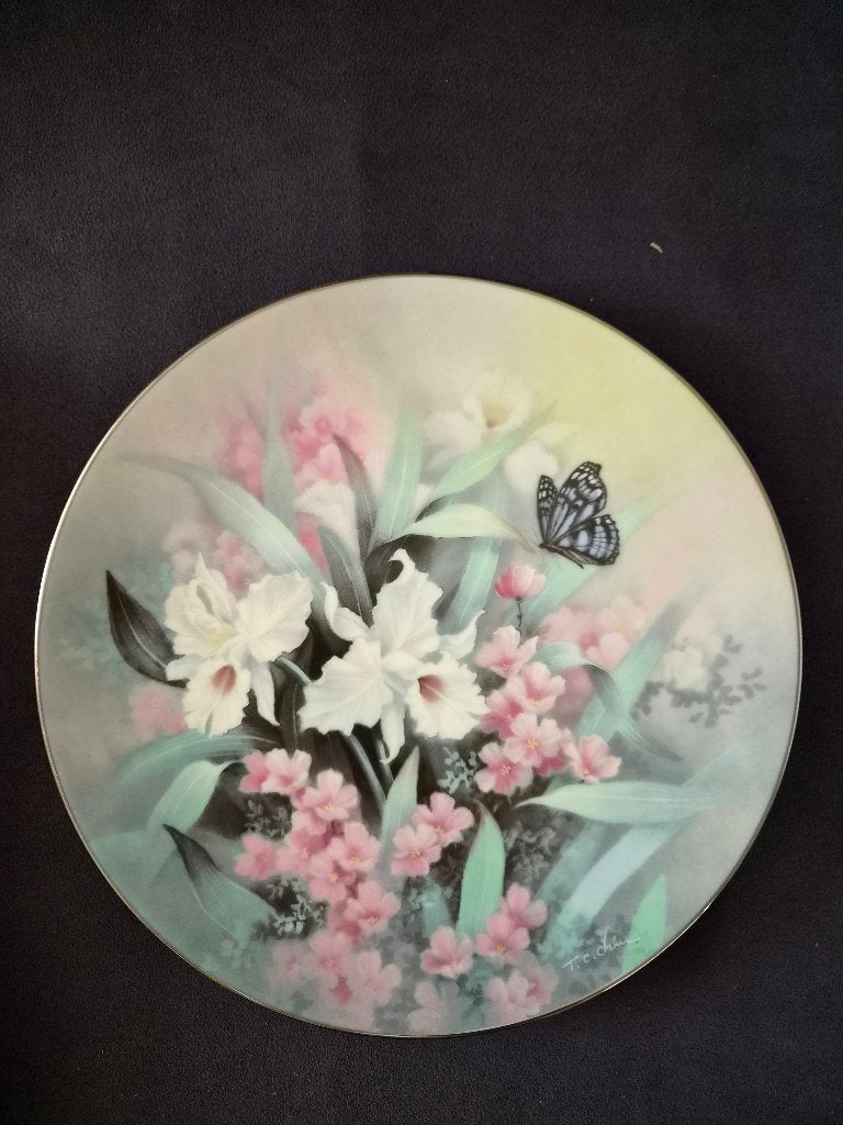 Sier/Wandbord "Sapphire Wings" uit Jewels of the Flowers, Ophalen of Verzenden