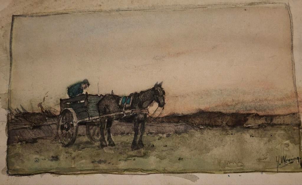 Aquarel Ype Wenning, Antiek en Kunst, Ophalen of Verzenden