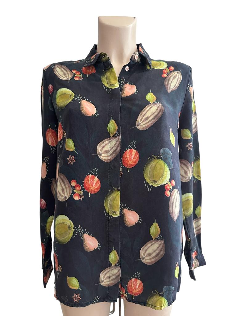 Pom Amsterdam blouse M, Kleding | Dames, Blouses en Tunieken, Maat 38/40 (M), Blauw, Ophalen of Verzenden, Zo goed als nieuw