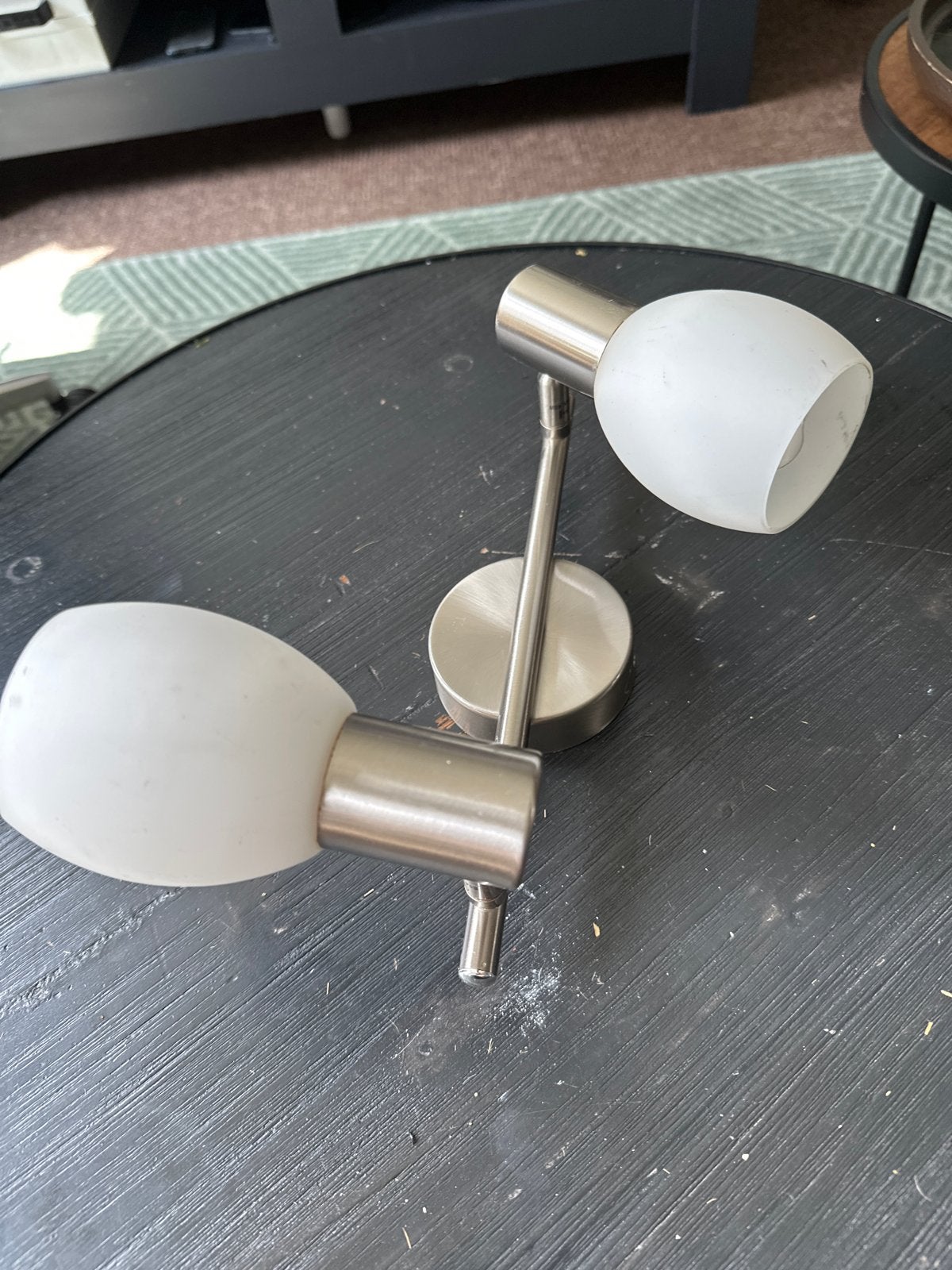 Briloner Leuchten wandlamp - 28 cm - Geborsteld staal, Ophalen of Verzenden, Gebruikt, Metaal