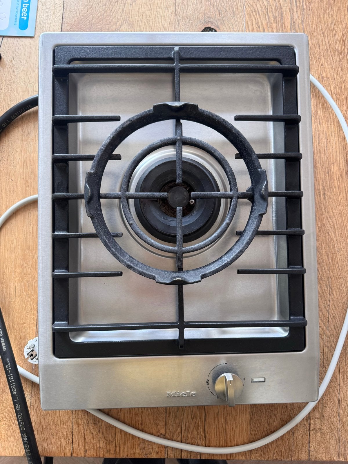 Miele Domino CS 1021 G Gasfornuis - Inbouw, Witgoed en Apparatuur, Gebruikt, 3 kookzones of minder, Ophalen of Verzenden, Inbouw