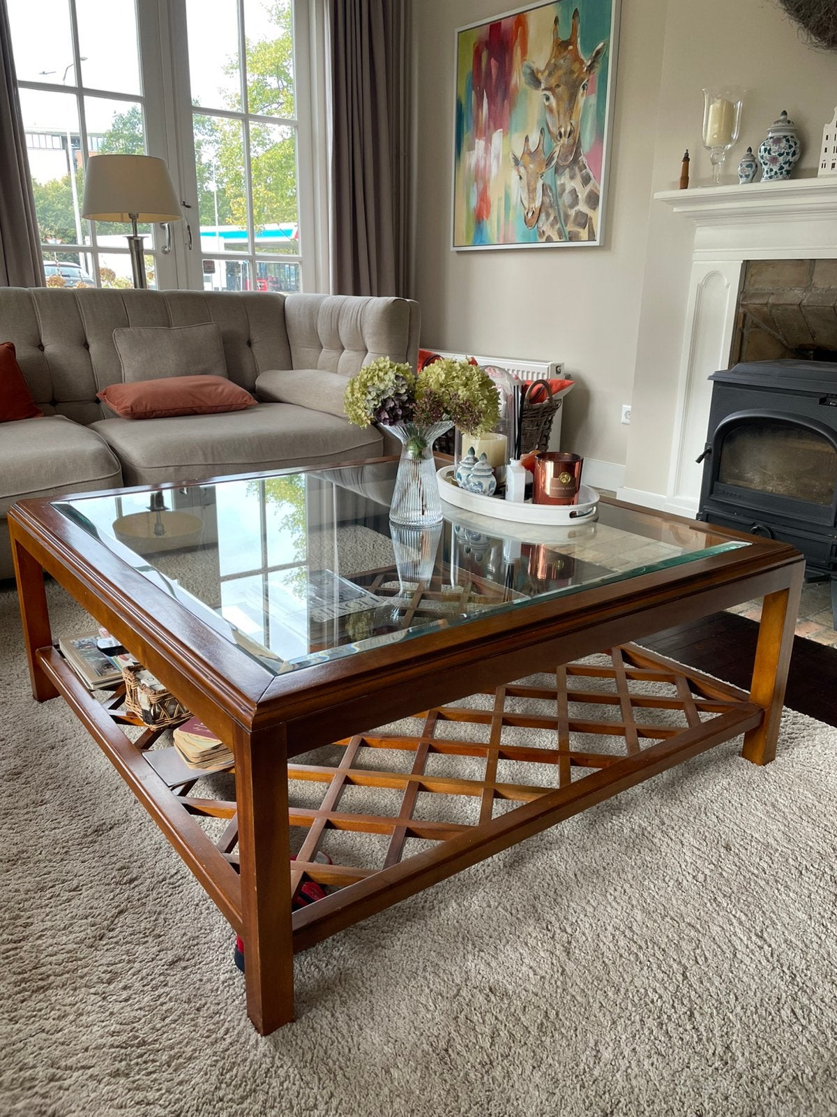 Salontafel rofra home, Ophalen, Gebruikt, Vierkant, Landelijk