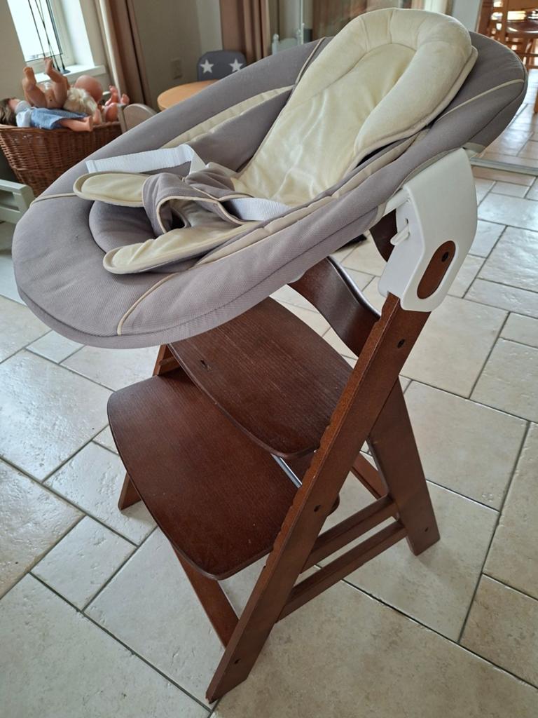 Hauck kinderstoel met alpha bouncer 2 in 1, Kinderen en Baby's, Ophalen of Verzenden, Zo goed als nieuw, Meegroeistoel