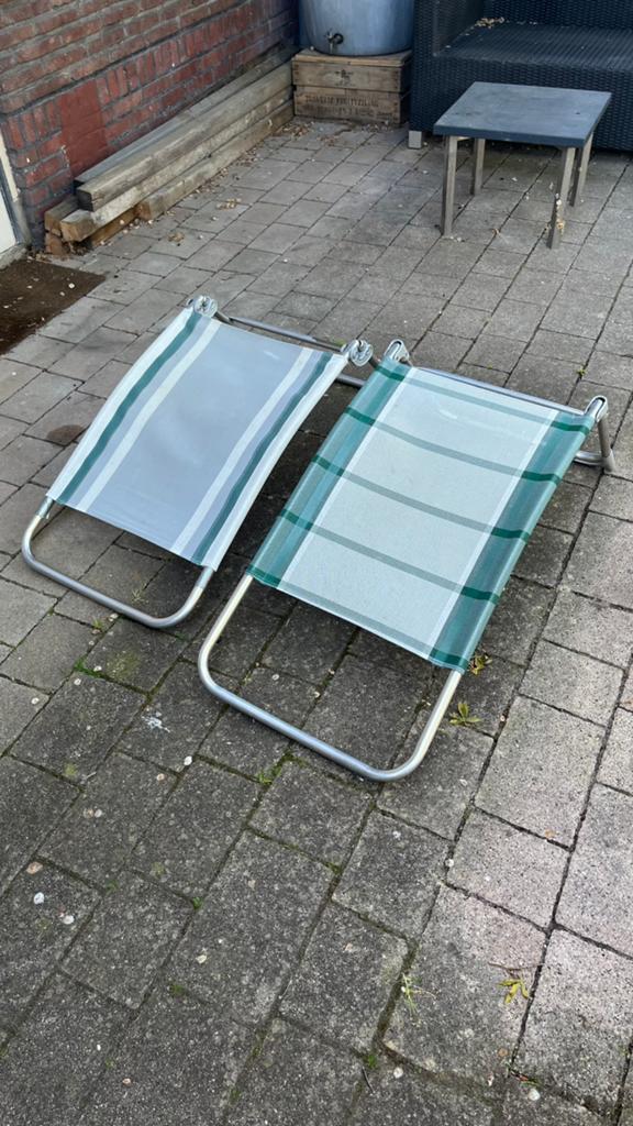 Camping stoel been steun / krukje, Ophalen of Verzenden, Zo goed als nieuw, Campingstoel