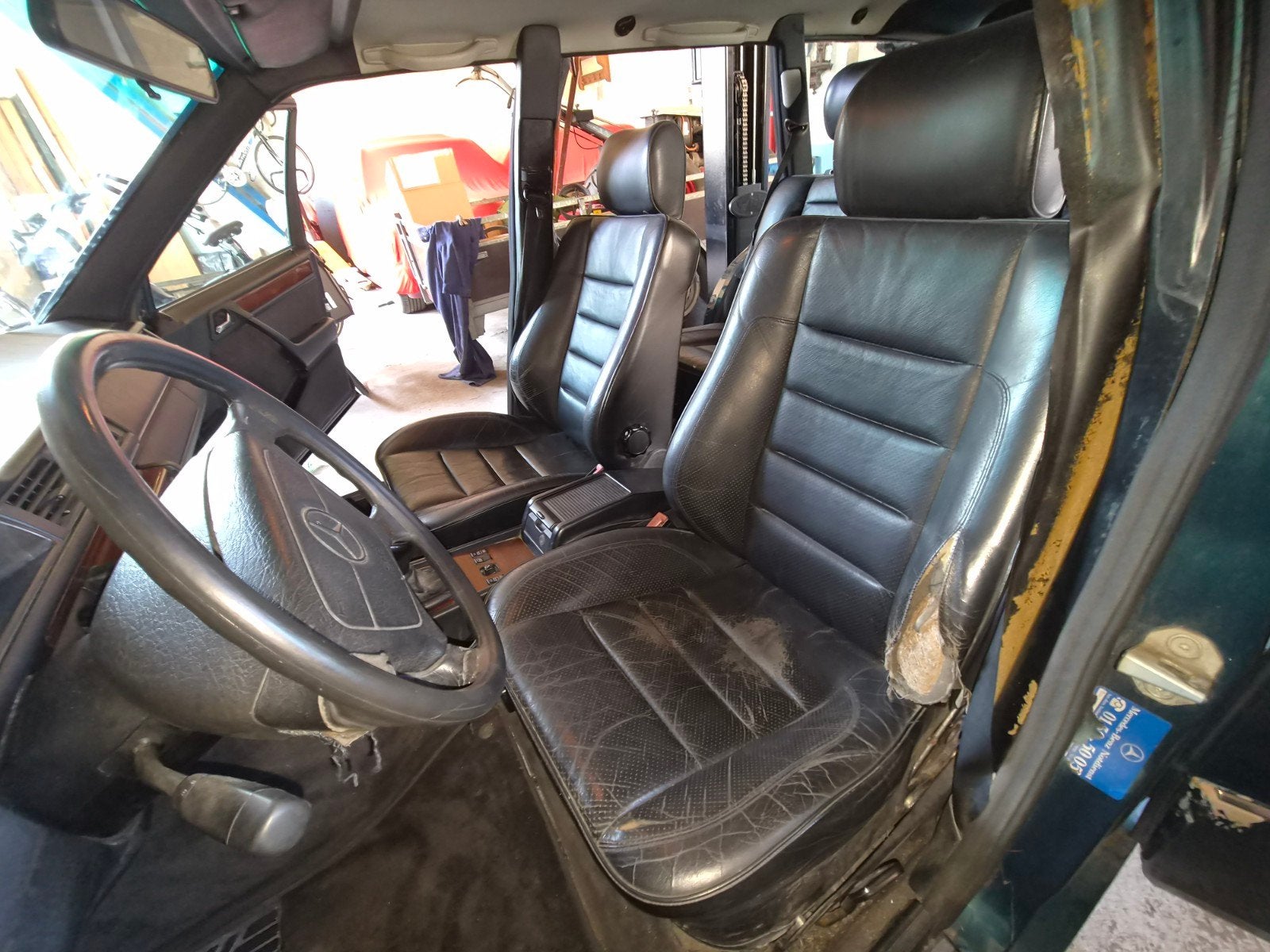 Lederen stoelen en bank S124 W124 station, Auto-onderdelen, Interieur en Bekleding, Ophalen, Gebruikt, Mercedes-Benz