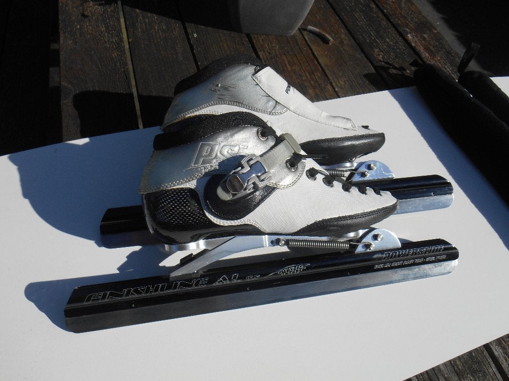 Powerslide Klapschaatsen - Zo goed als nieuw, Overige merken, Klapschaats, Gebruikt, Ophalen of Verzenden