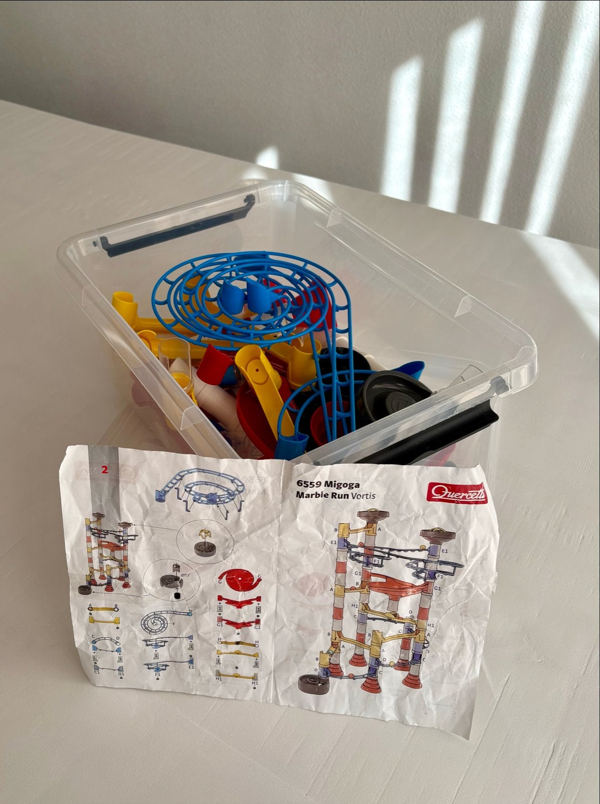 Knikkerbaan! Quercetti Migoga Marble Run Vortis knikkerbaan, Ophalen of Verzenden, Gebruikt, Bouwen