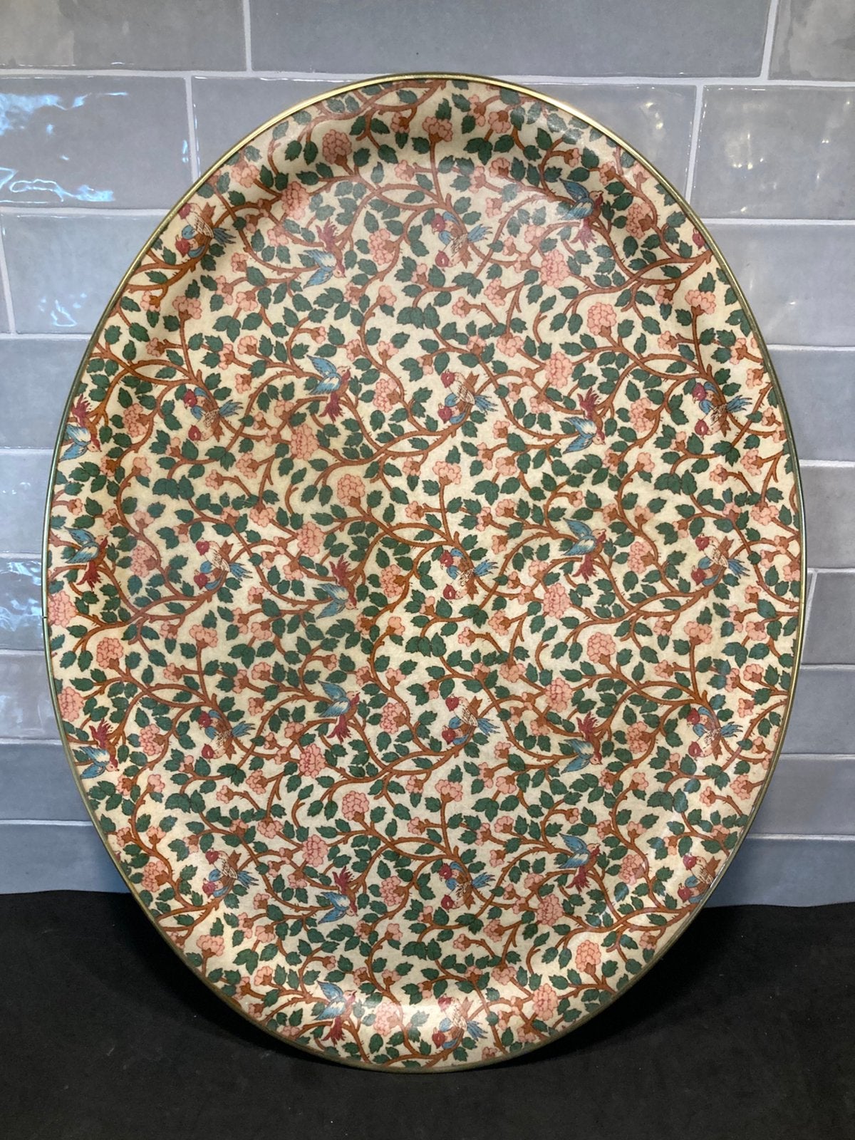Vintage dienblad Arnold Design (080626), Huis en Inrichting, Woonaccessoires | Dienbladen, Ophalen of Verzenden, Gebruikt, Ovaal