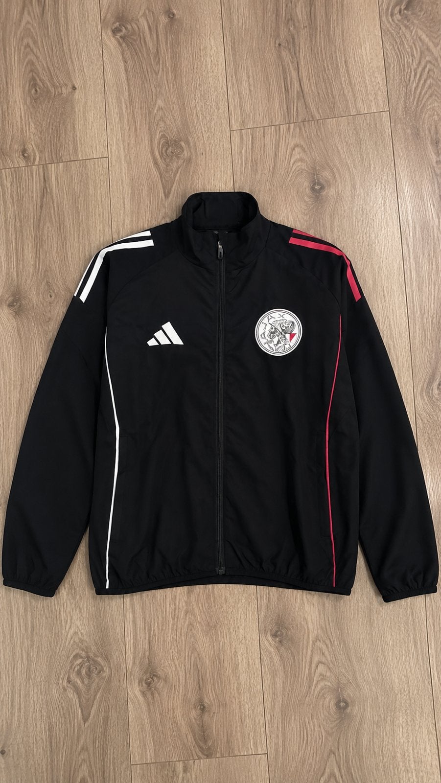 Ajax Trainingsjack Zwart/Rood 2025/26, Zwart, Nieuw, Overige maten, Ophalen of Verzenden