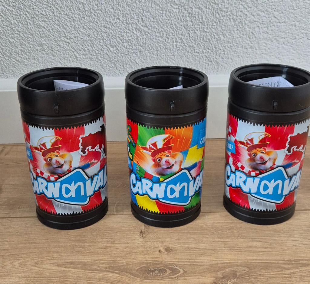 AH (Zegge) Carnavals beker. Glas houder. 3 stuks. Brabant en, Albert Heijn, Ophalen of Verzenden