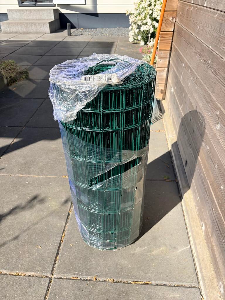 Nieuw groen tuingaas op een rol van 25m bij 60 cm, Tuin en Terras, Gaas en Draad, Ophalen, Nieuw, 20 meter of meer, Gaas