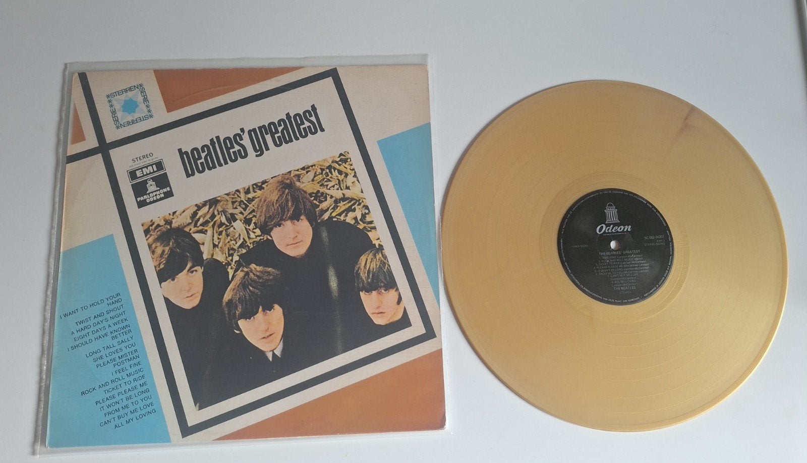 The beatles greatest gold vinyl lp, Cd's en Dvd's, Vinyl | Pop, Ophalen of Verzenden, Zo goed als nieuw, 12 inch
