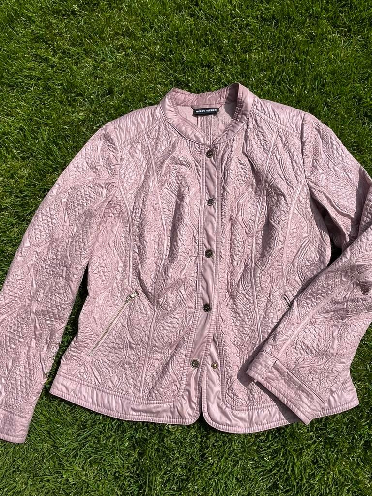 Gerry Weber gewattineerd dames jack, Kleding | Dames, Jasjes, Kostuums en Pakken, Ophalen of Verzenden, Zo goed als nieuw, Roze
