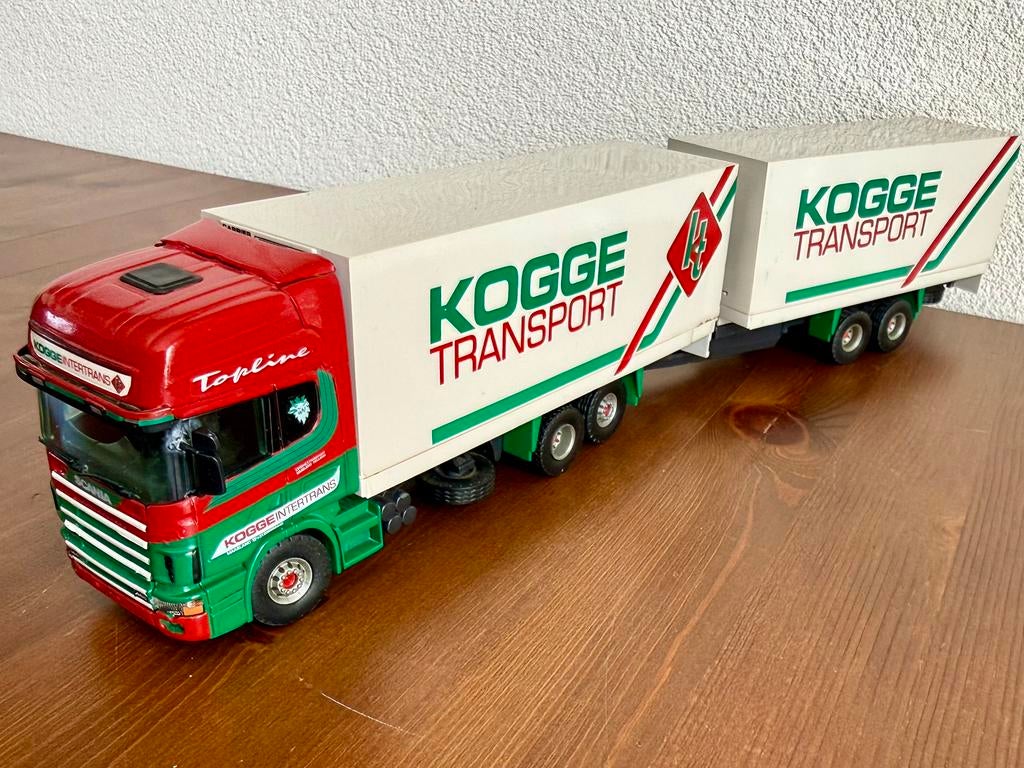 Tekno Kogge Transport, Scania 144L WIPKAR - Speciale uitgave, Hobby en Vrije tijd, Modelauto's | 1:50, Ophalen of Verzenden, Zo goed als nieuw