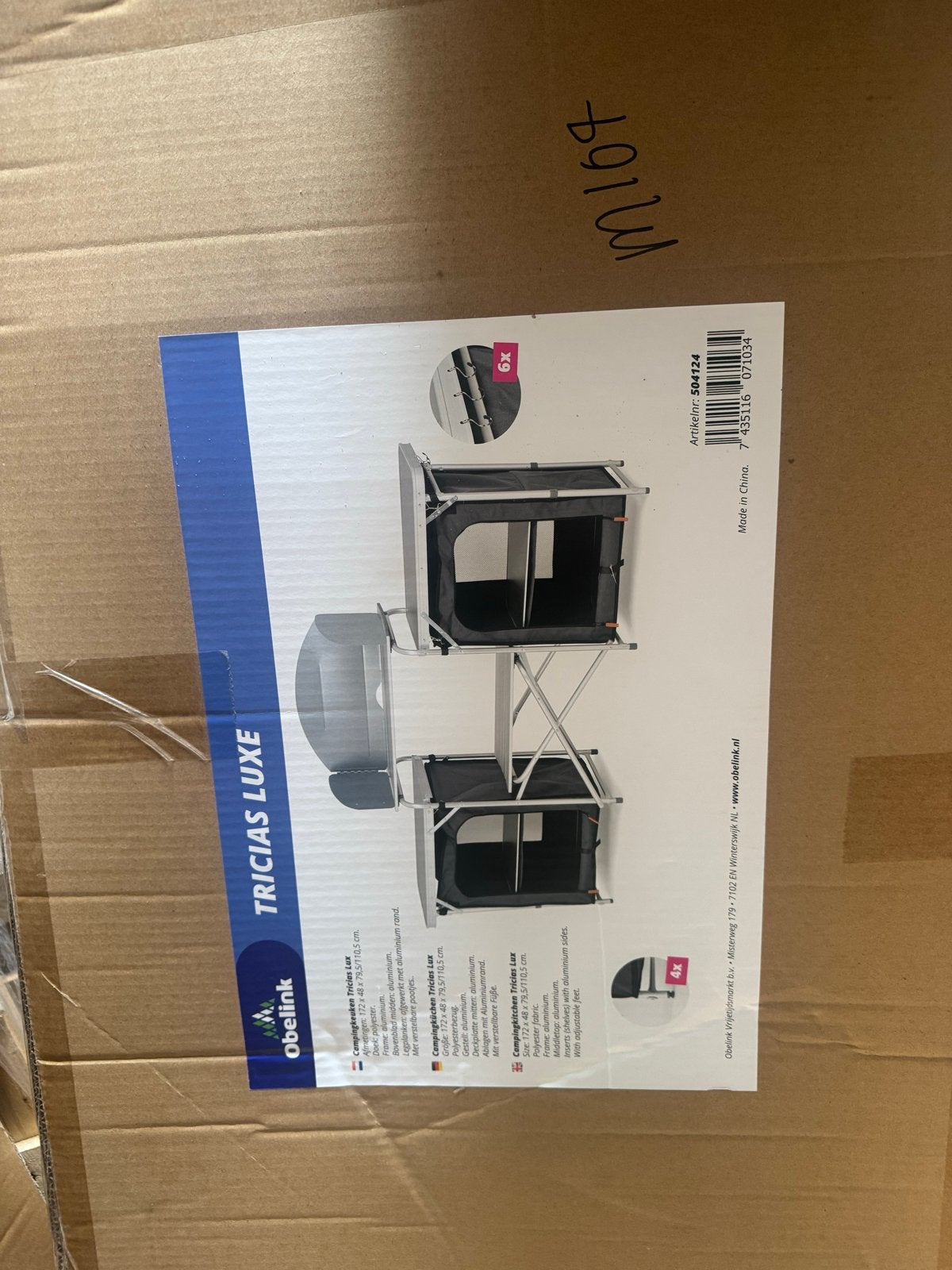 Obelink Tricias Luxe Campingkeuken - Nieuw in doos, O, O, O, Nieuw