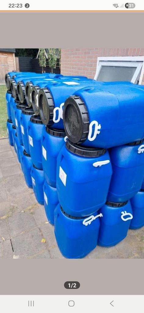 Grote partij 60 liter tonnen, 150 liter of meer, Ophalen