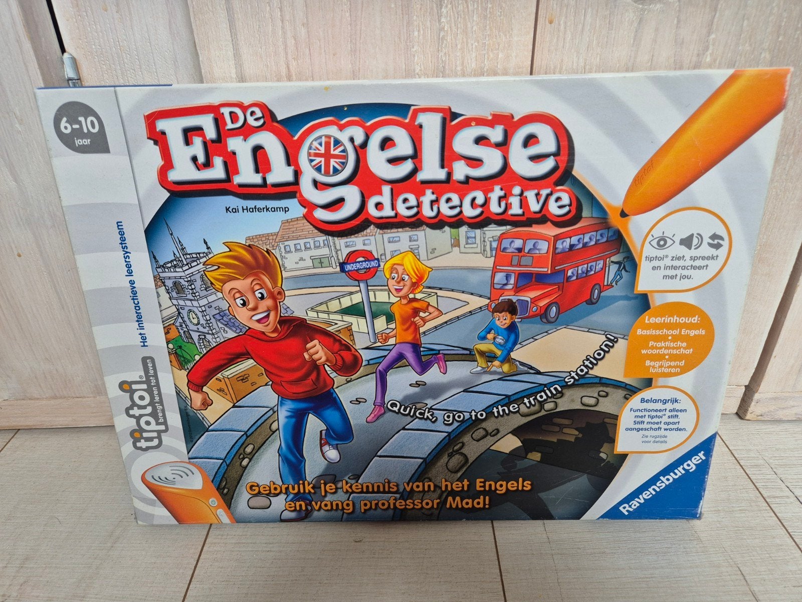 Tiptoi spel: Engelse detective 6-10 jr (Ravensburger), Ophalen, Zo goed als nieuw, Met geluid