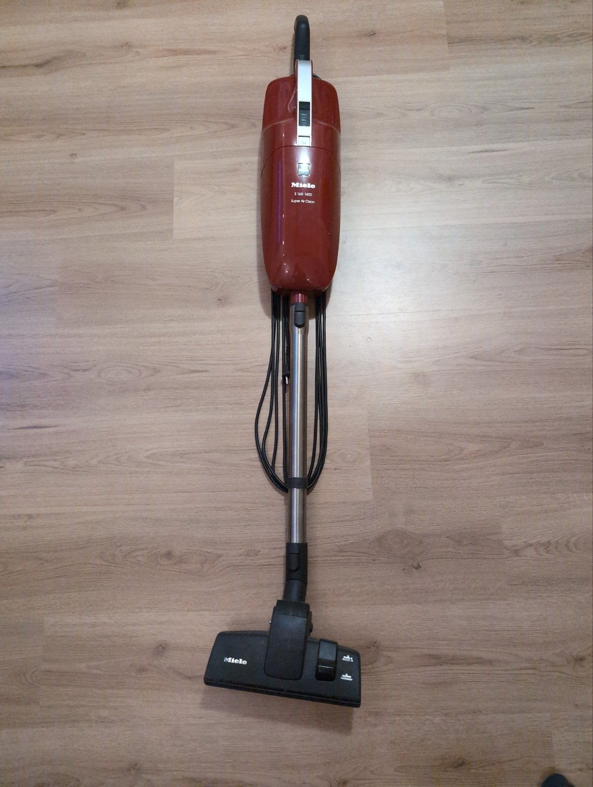 Miele S163 1400 Super Air Clean Steelstofzuiger, Witgoed en Apparatuur, Stofzuigers, Gebruikt, Miele, Regelbare zuigkracht, Ophalen