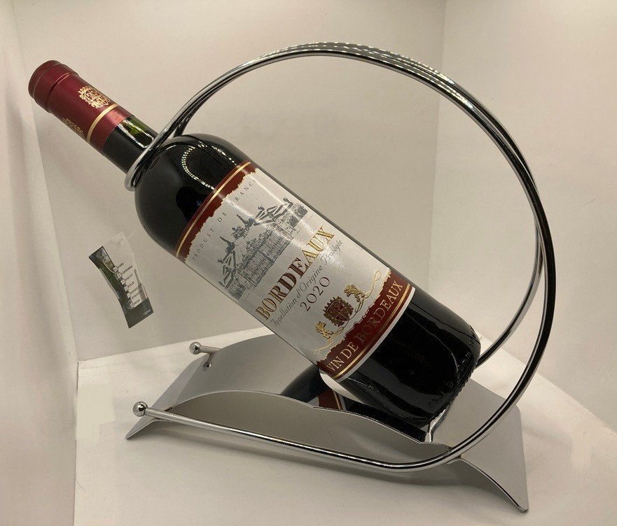 WIJNFLESHOUDER, WIJNREK, WIJNFLES-SCHENKER DESIGN METAAL, -, -, Nieuw, Ophalen of Verzenden