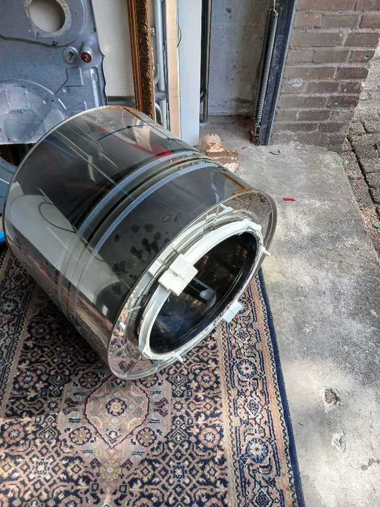 trommel  voor vis of filter in te doen, Ophalen