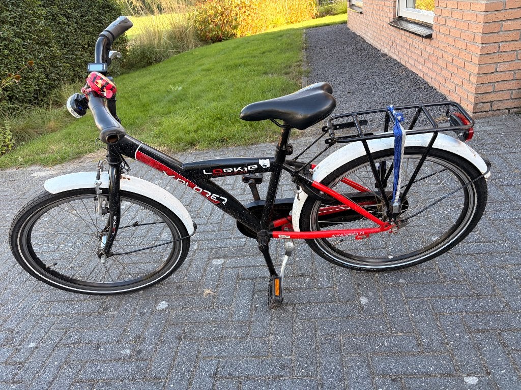 Loekie Xplorer jongensfiets 22 inch, Ophalen, Terugtraprem, 22 inch, Gebruikt