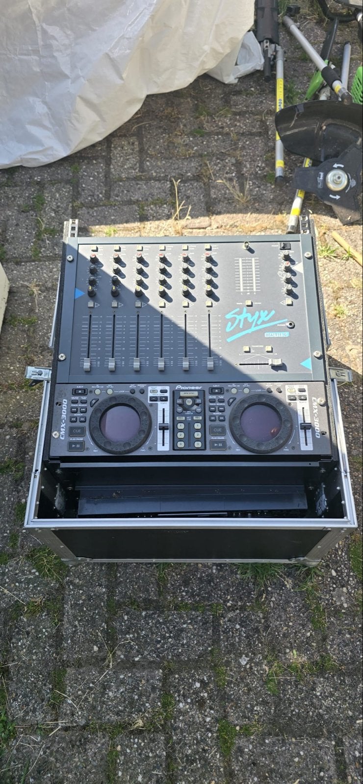 Pioneer CMX-3000 DJ-set met mixer en flightcase, Ophalen, Gebruikt, Dj-set, Pioneer
