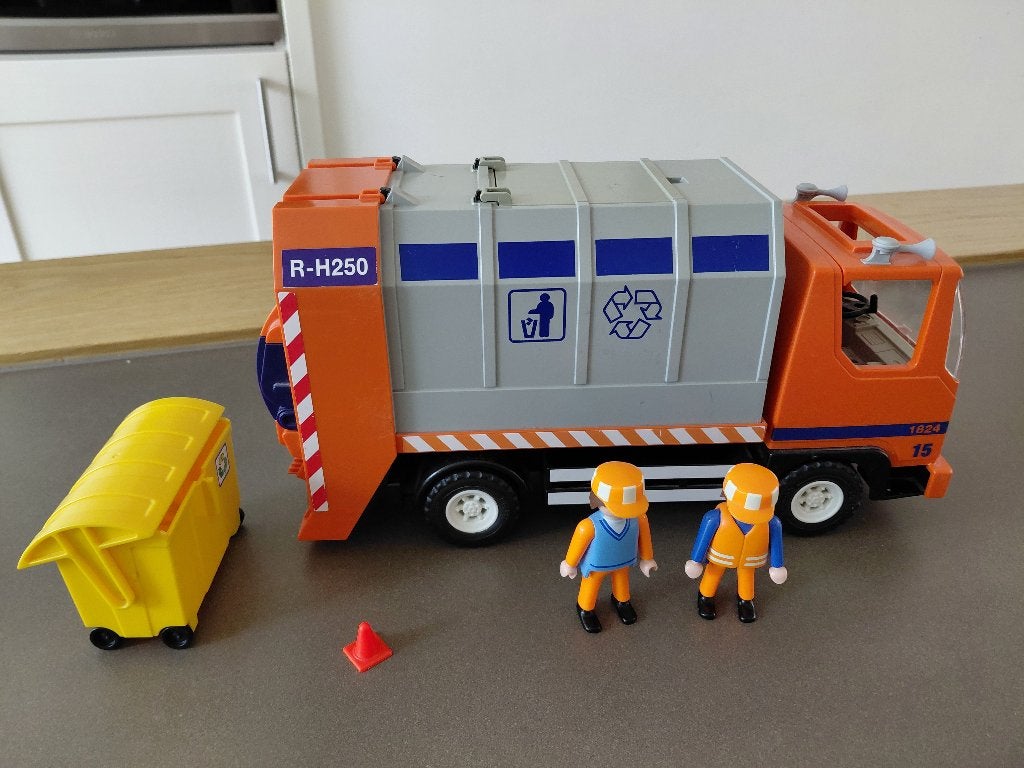 Playmobil vuilniswagen - 4418, Ophalen, Gebruikt, Complete set, Voertuig