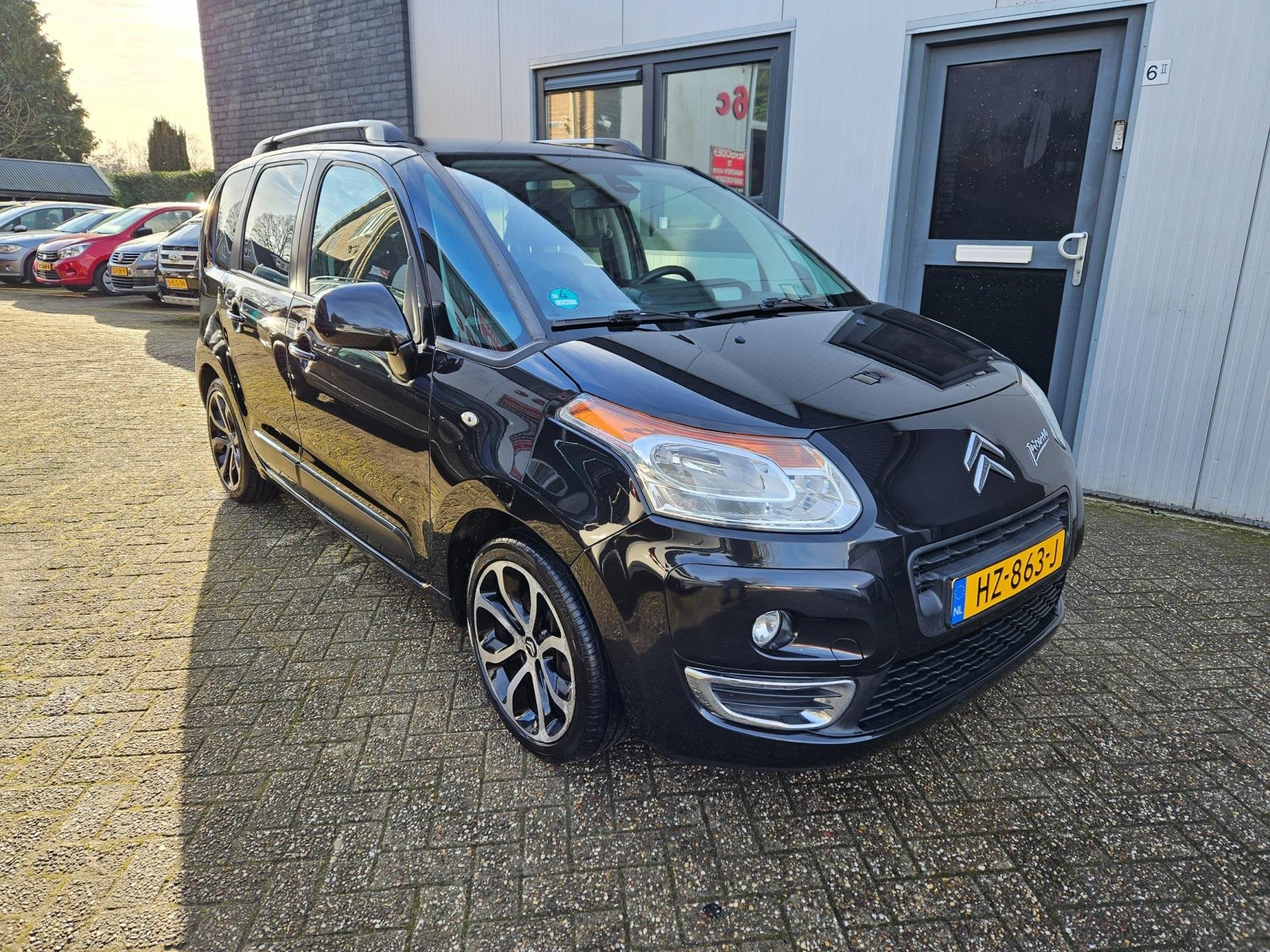 Citroen C3 Picasso 1.6 VTi Exclusive|Airco|Cruise|Panoramada, Auto's, Voorwielaandrijving, Euro 5, Zwart, 4 cilinders