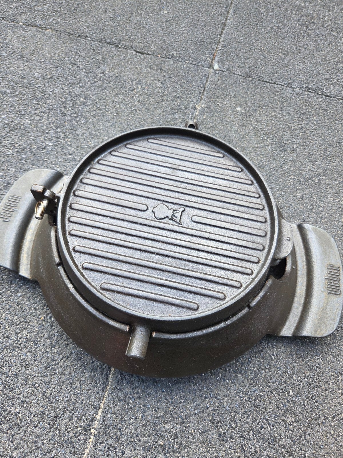 Weber GBS gietijzeren tosti en wafelijzer, Ophalen of Verzenden, Zo goed als nieuw