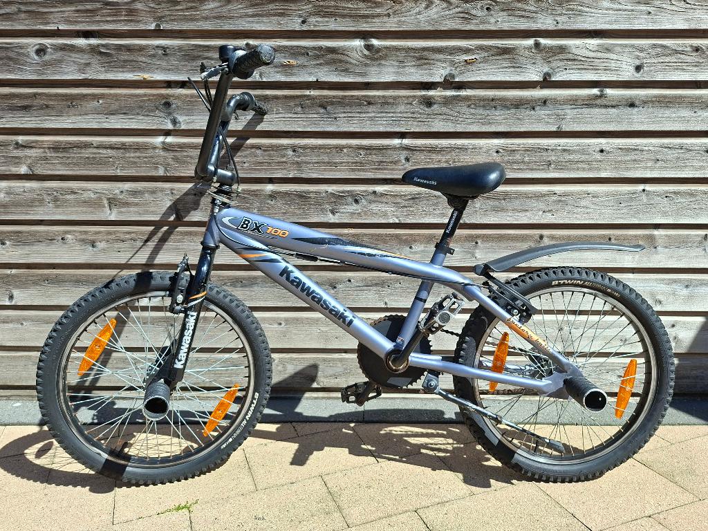 Crossfiets Kawasaki BX 100, Ophalen, Staal, Kawasaki, Voetsteunen