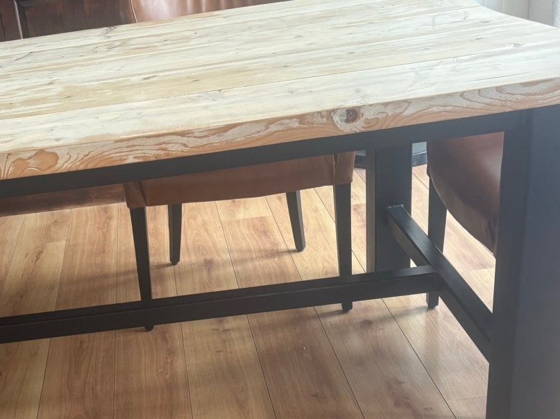 Grote koloniaale eettafel, Gebruikt, 100 tot 150 cm, 200 cm of meer, Vijf personen of meer