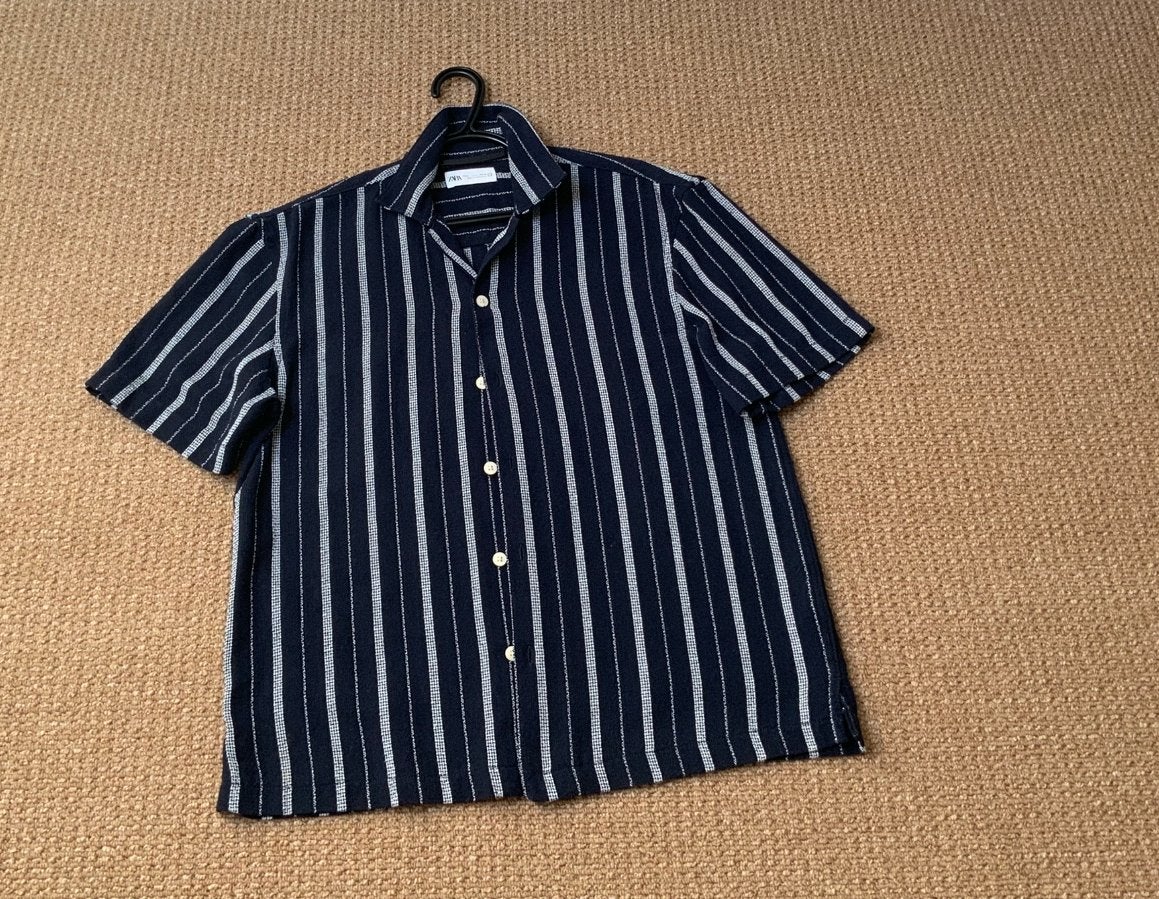 ZARA Overhemd Blouse heren maat S, Kleding | Heren, Ophalen of Verzenden, Blauw
